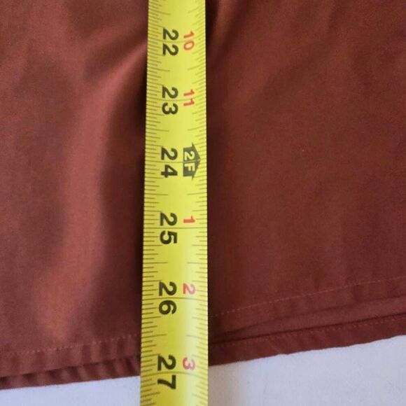 Additions By Chico's Women's Split Neck Embellished Tunic Blouse Brown Size 1/M - Picture 8 of 11